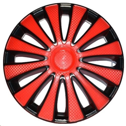 Колпак колеса R13 GMK Red Black (в мешке 4 упак) (STAR)