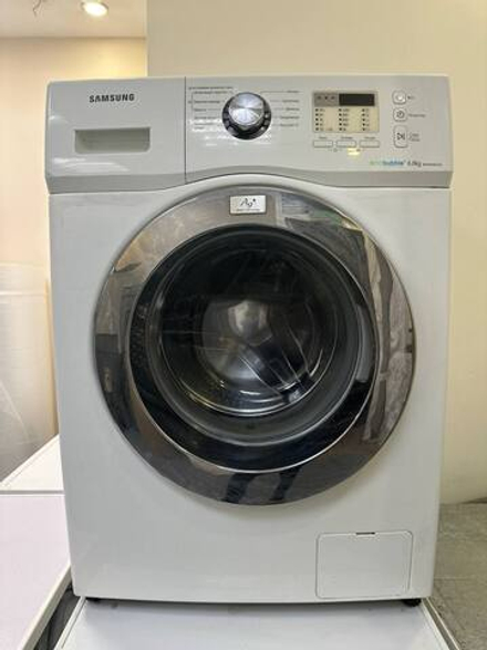 Стиральная машина Samsung wf600wobcwq/lp Б/У фронтальная 6 кг до 1000 об/мин
