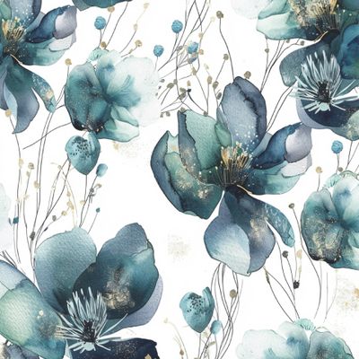 Изумрудные цветы. Поталь