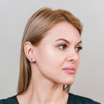 Серьги-пусеты Fiore Luna VIOLET AE03187-6A V/S