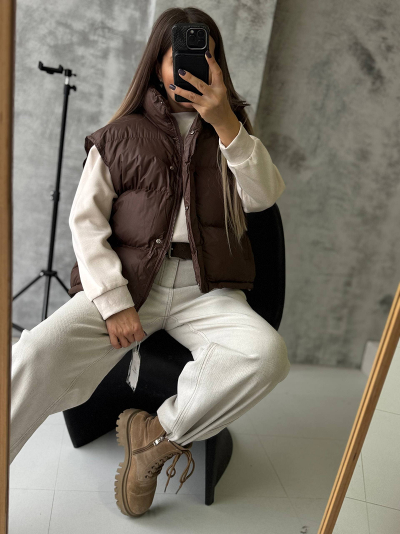 Жилетка женская 1068 шоколад