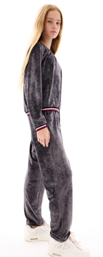 Велюровый костюм grey