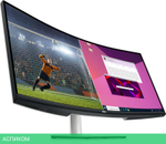 Монитор Dell S3423DWC серебристый/черный (210-BEJE)