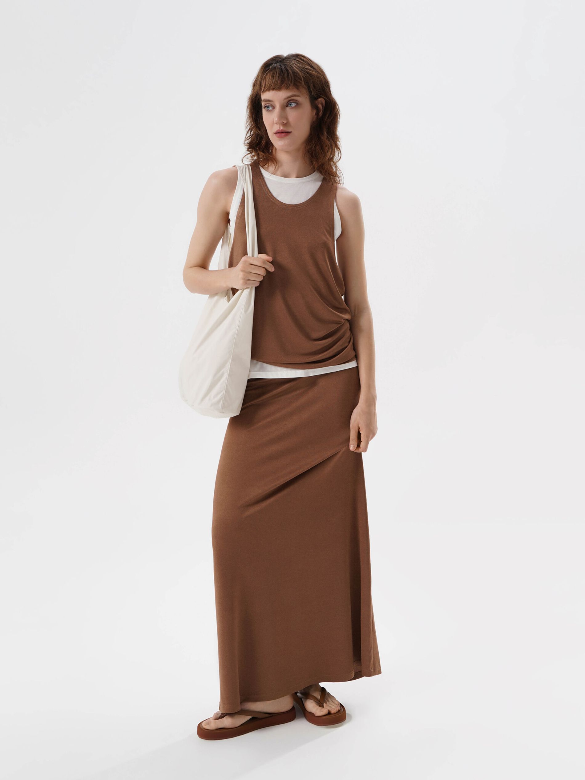 Юбка трикотажная camel