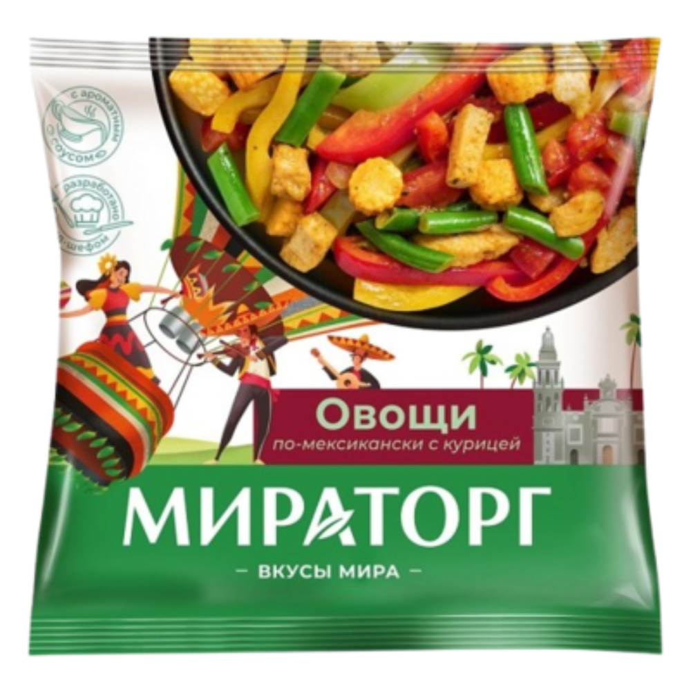 Овощи по-мексикански с курицей Мираторг  400 гр
