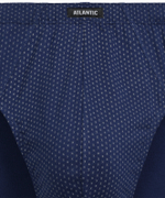 Мужские трусы слипы классика Atlantic, набор 3 шт., хлопок, кобальтовые + деним + темно-голубые, 3MP-202