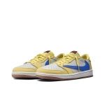 Женские кроссовки Air Jordan 1 Retro Low OG SP x Travis Scott 'Canary' DZ4137-700