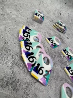 Номерки для ключей акрил 3х5 см