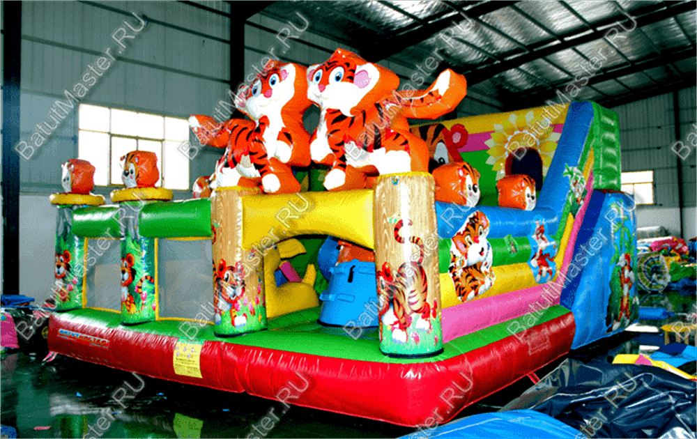 Коммерческий надувной батут "Тигриная страна мини"
