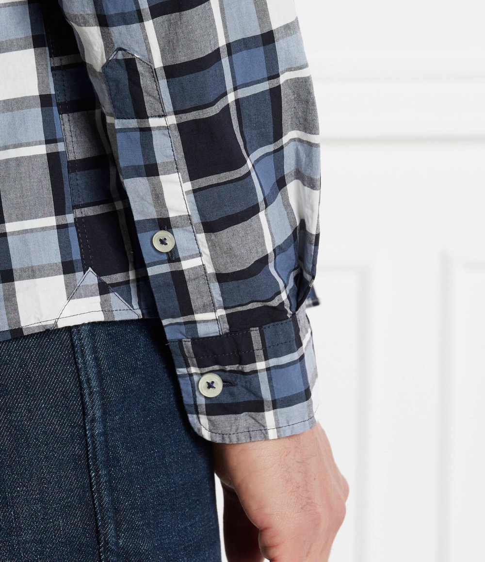 Рубашка S-LIAM BOSS BLACK - темно-синий(50508707)