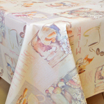 Клеенка столовая на ткани 25м Этюд 125см 546/12