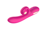 Силиконовый вибратор-кролик с функцией вращения SW3052-hot-pink