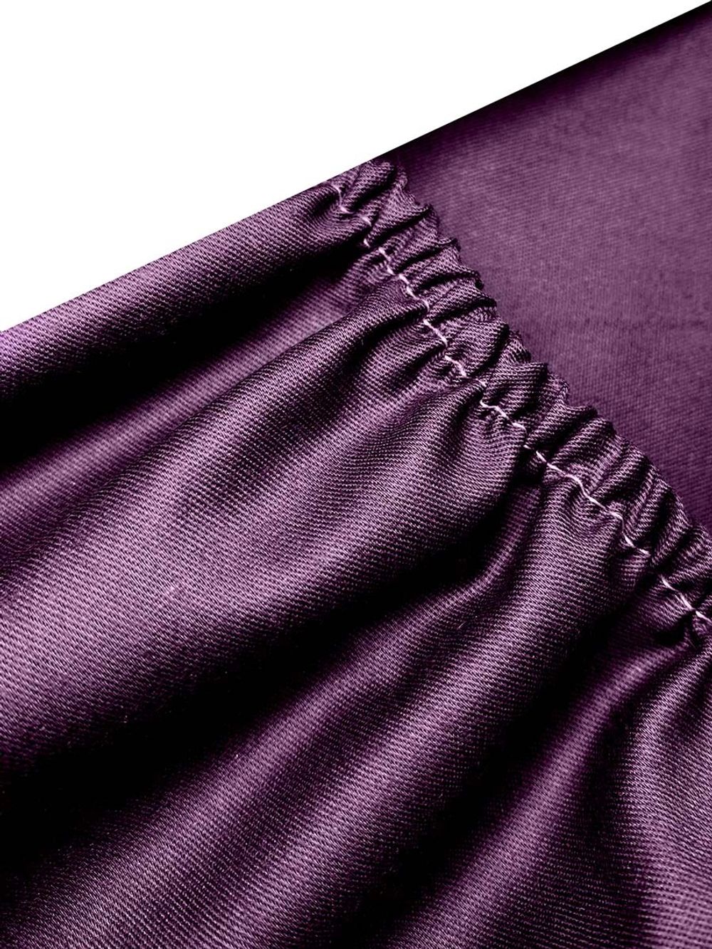 Постельное белье сатин Milky Garden "Purple" 2-спальное Наволочка 50х70 см 2 шт Простынь на резинке 160x200 см Пододеяльник 175x215 см