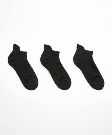 OYSHO Три пары спортивных носков Sneaker из хлопка, черный
