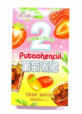 Жевательные конфеты LOLIPOPS Happy Monkey  клубника кола 20гр