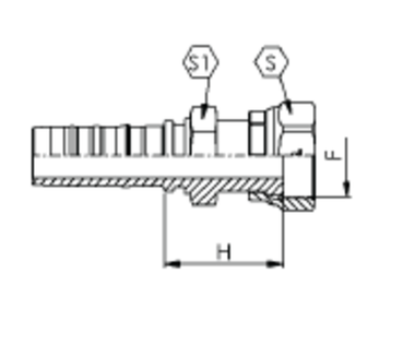 Фитинг DN 25 ORFS (Г) 1.11/16 CS TIEFFE