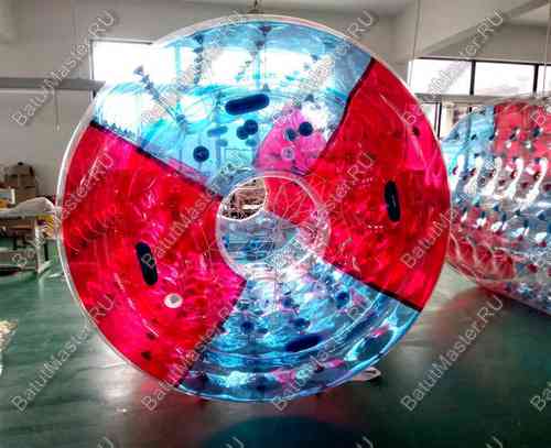 Аттракцион Водный роллер (Гидророллер) ПВХ «Красно-синий» 2*1.8*1.8 м