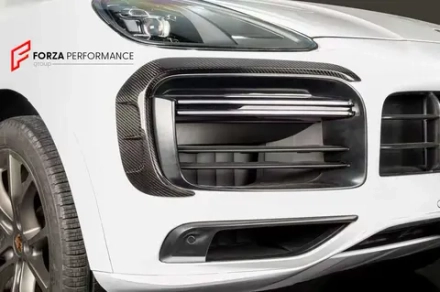 Карбоновые воздухозаборники переднего бампера для PORSCHE CAYENNE TURBO E3 9Y0