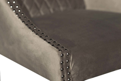 Стул велюровый серо-бежевый (HD2202-624) Garda Decor