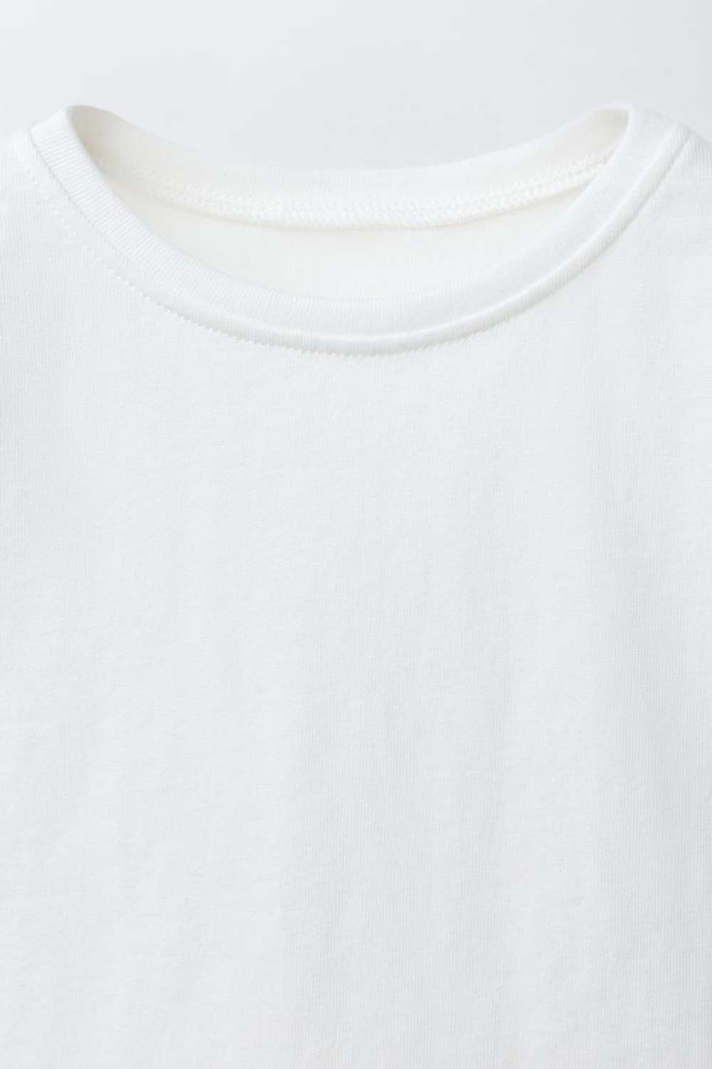 ZARA ФУТБОЛКА С КОНТРАСТНЫМИ ЦВЕТАМИ, БЕЛЫЙ