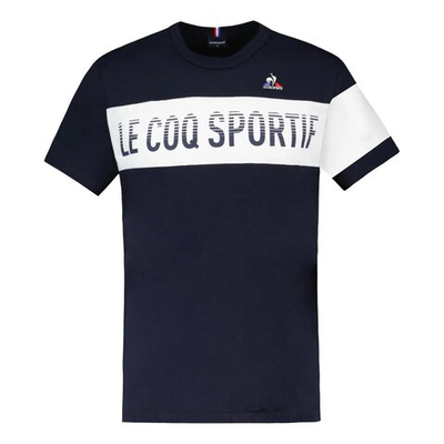 Мужское теннисное поло Le Coq Sportif BAT N°2 T-Shirt - Dark Blue