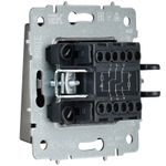 BRITE Выключатель 2-клавишный с индикацией для отелей 10А ВС10-2-9-БрС сталь IEK