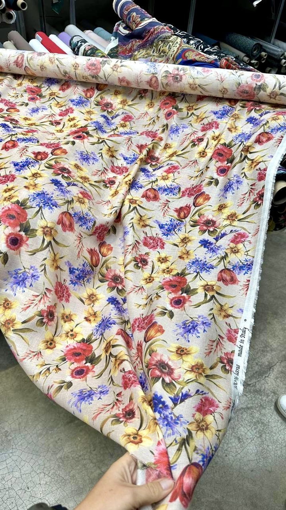 Ткань платьевая (Италия) 100% шерсть ш-150см цена за 1 м