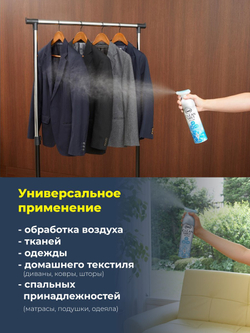 Спрей CLEAN MIST: Дезодорирующий освежитель воздуха с антибактериальным эффектом (Цитрус, 280 мл)