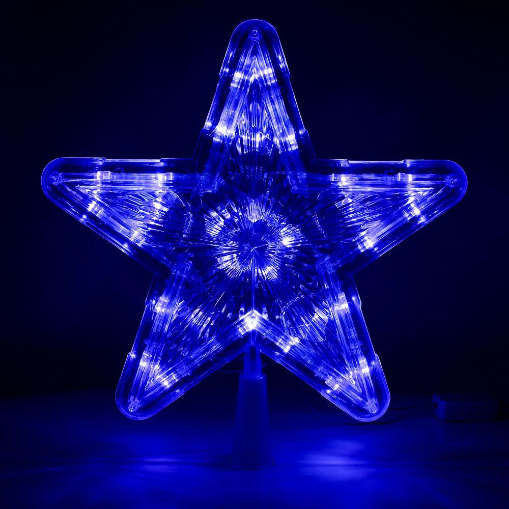 Верхушка светящаяся звезда 22см пак