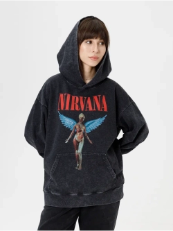 Худи PARABOLA Nirvana оверсайз варенка для мужчин и женщин