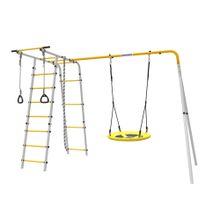 ROMANA Полянка Плюс 2 (желтый/серый) (с качелями гнездо)