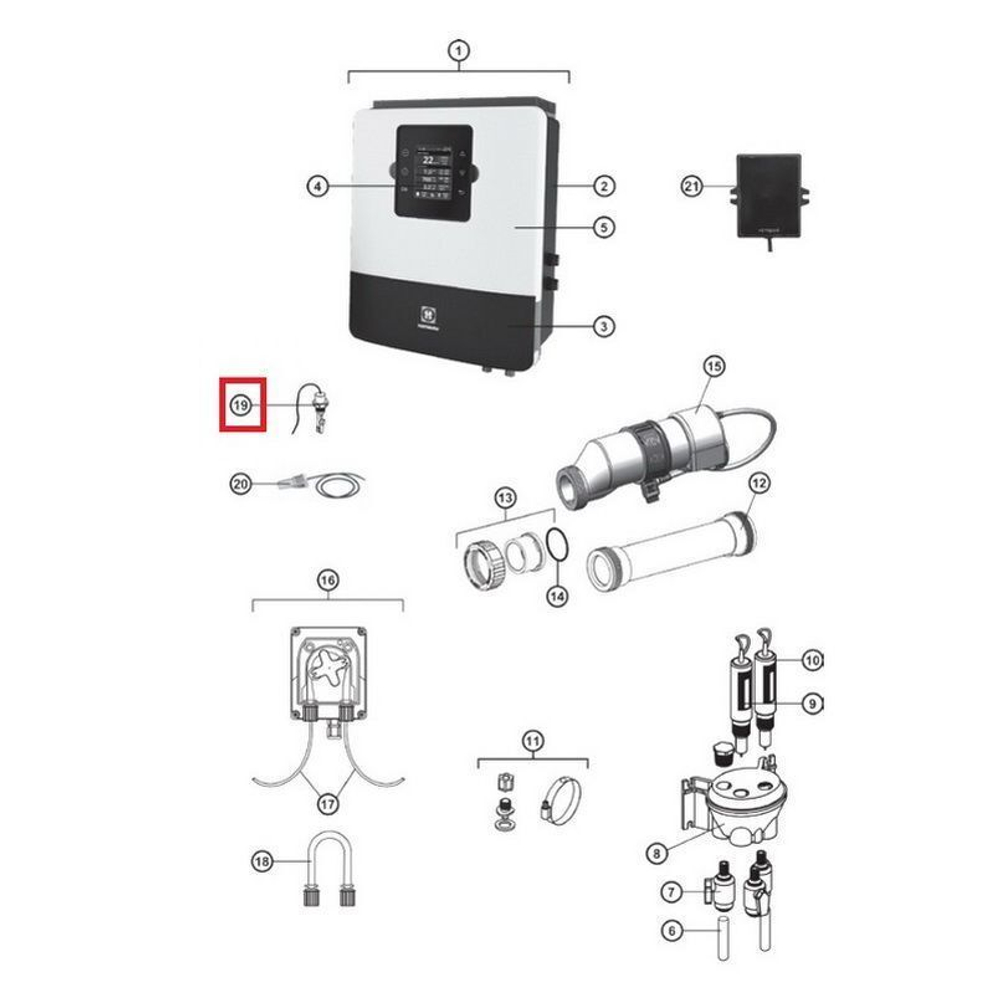 Датчик протока Hayward Aquarite Pro / Powersalt (GLX-FLO-RP)