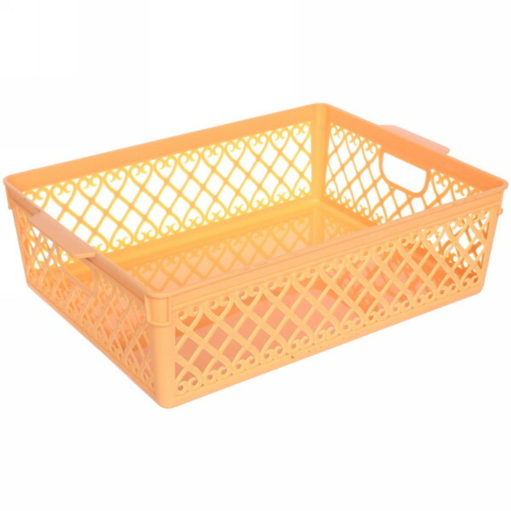 Корзина для хранения «Грация» желтая 30,5х20,5х8,5см