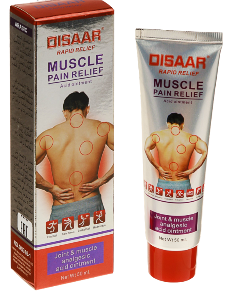 Крем для тела Disaar Muscle Pain Relief от боли в мышцах, 50 мл