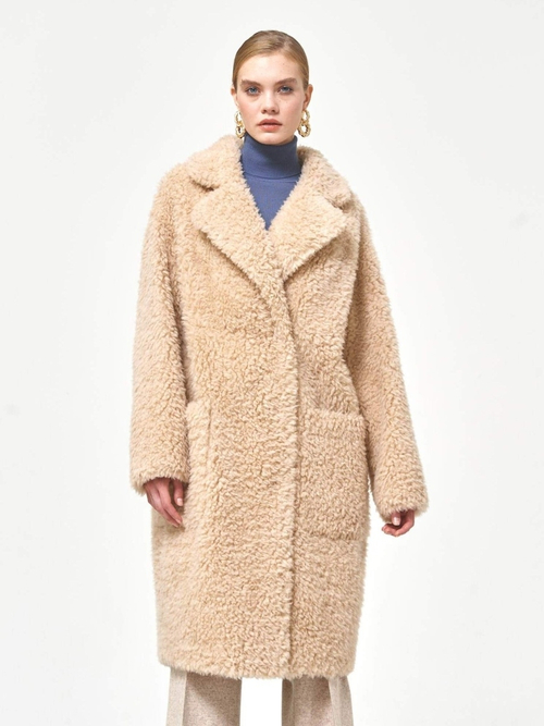 Шуба чебурашка тедди пальто, SilverFox (арт. S1177rm02bz)