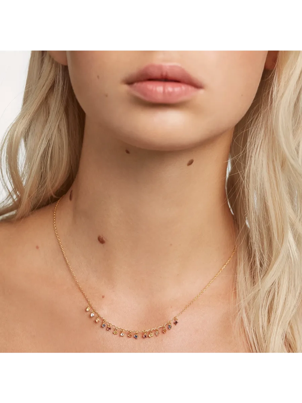 Колье Willow серебро 925 пробы покрытое золотом