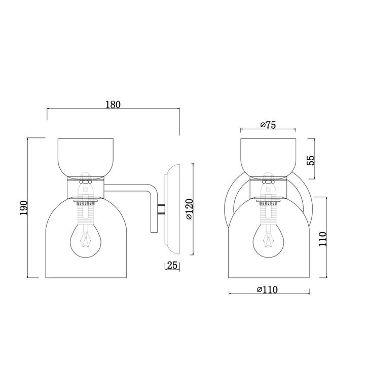 Бра Freya Isla FR5094WL-01G