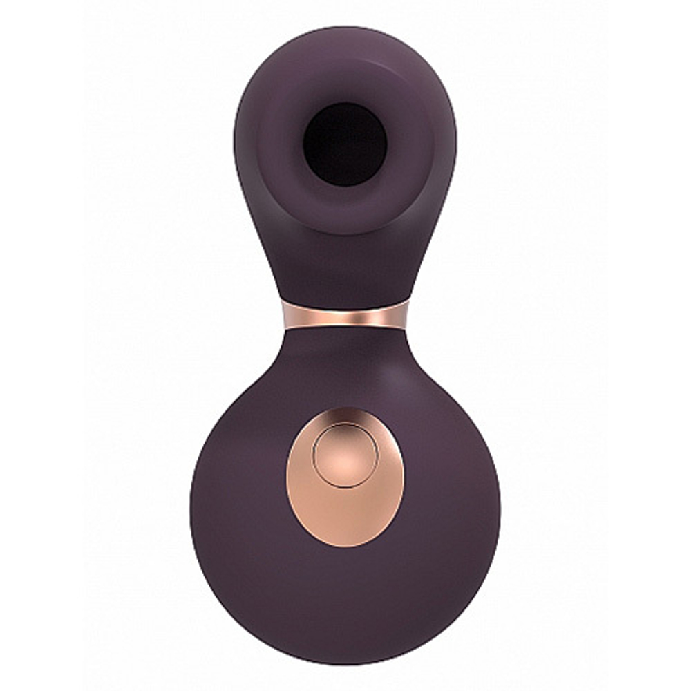 Фиолетовый вакуум-волновой клиторальный стимулятор с вибрацией Irresistible Invincible Purple IRR003PUR