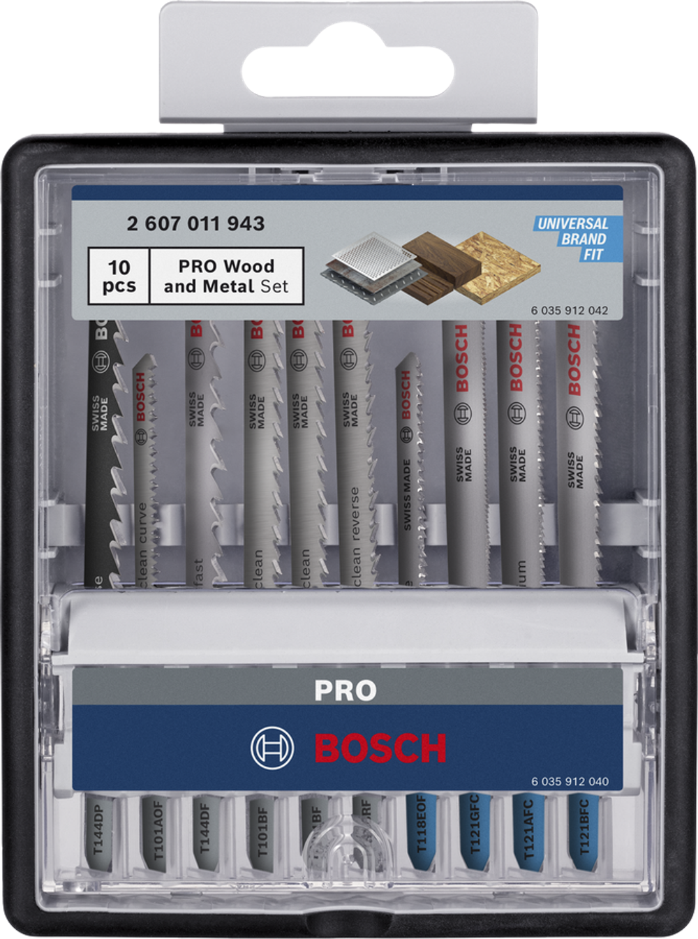 Набор пилок по дереву и металлу PRO Wood and Metal Set BOSCH 2607011943