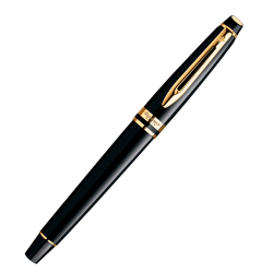 Waterman Expert - Black GT, ручка-роллер, F, BL