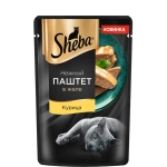 Паштет курица в желе, 75г влажный корм для кошек Sheba