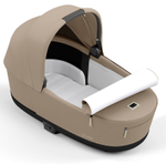Коляска 3 в 1 Cybex Priam IV Chrome Brown complete и автокресло Cloud T i-Size Peach Pink Plus Cozy Beige