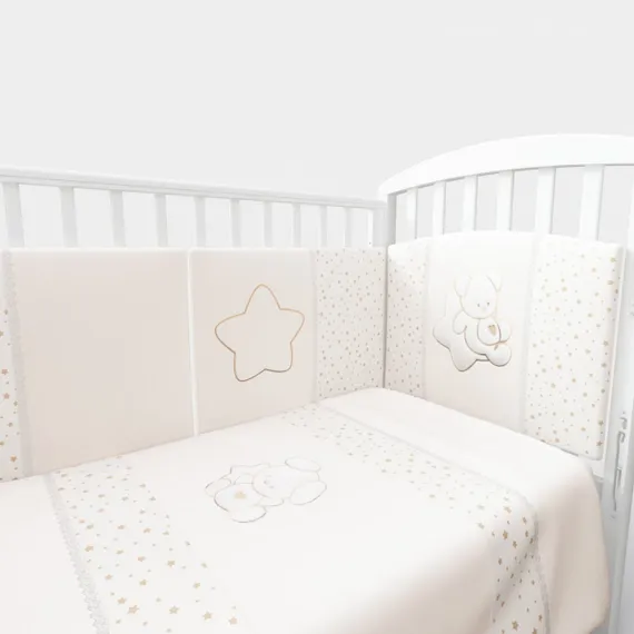 Набор в кровать для новорожденных Lollycottons Maks Bear, Бежевый