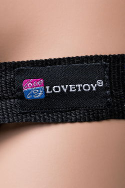 Страпон на креплении LoveToy с поясом Harness, реалистичный, neoskin, телесный, 17 см