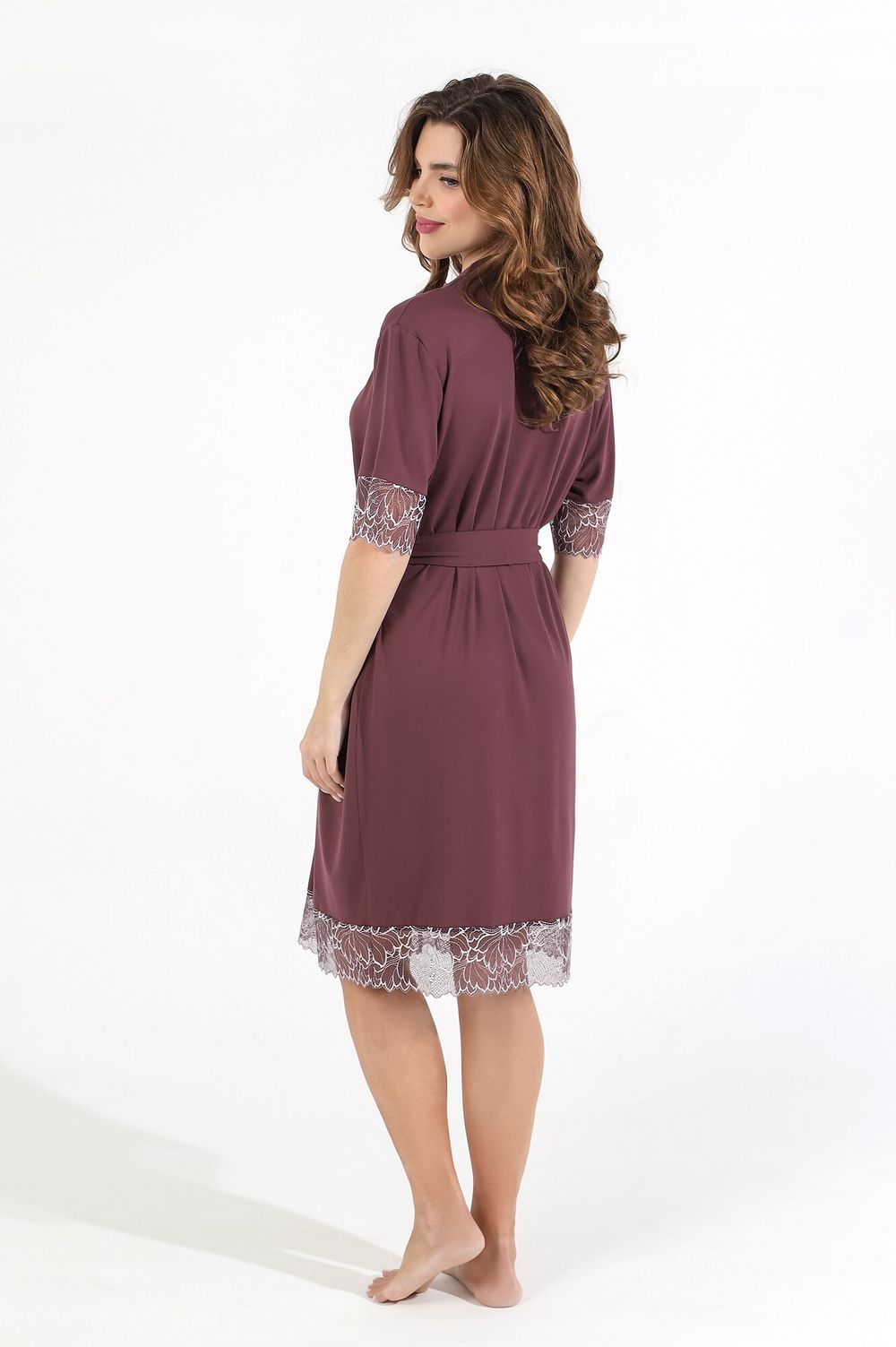 Халат Лунария-3 Виотекс БАКЛАЖАНОВЫЙ