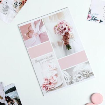 Папка для свидетельства о заключении брака Розовая дымка