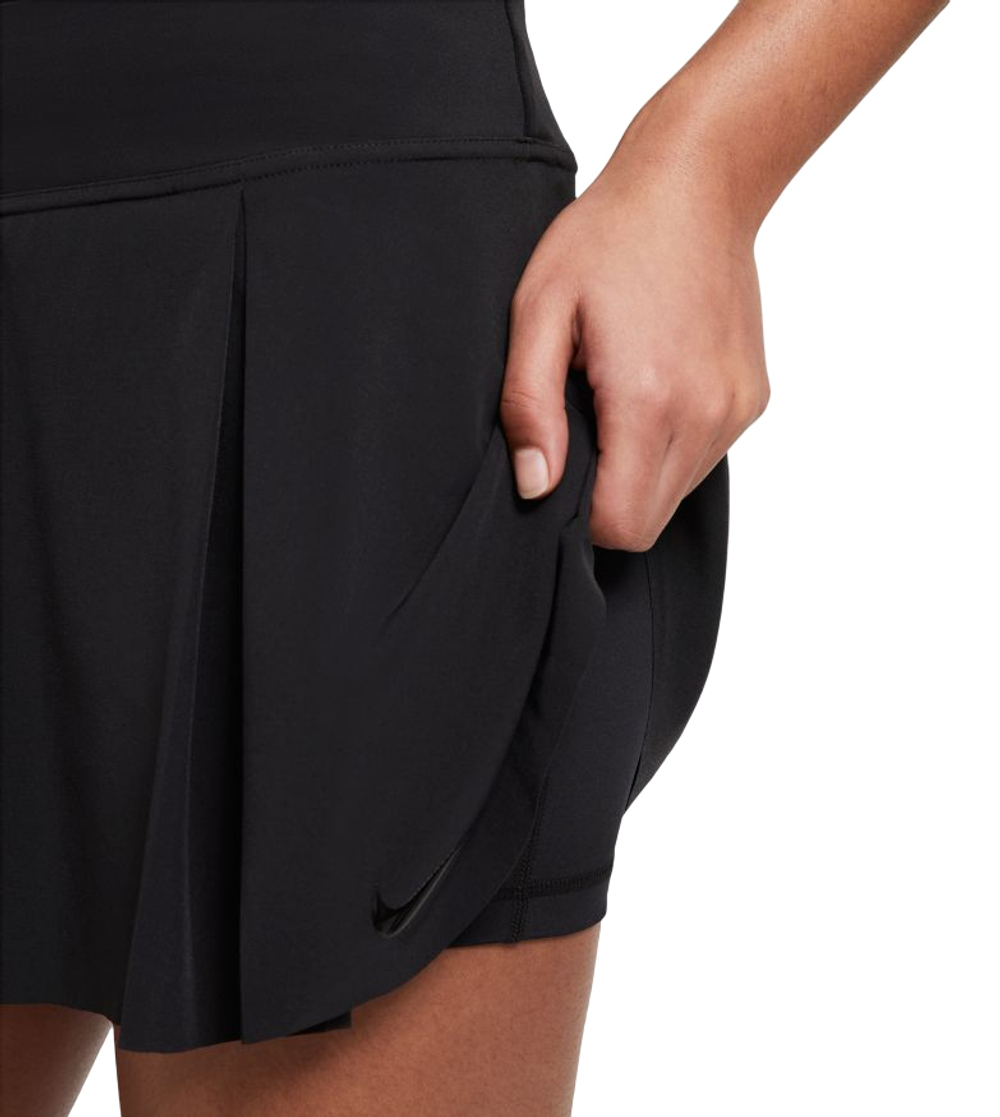 Теннисная юбка Nike Club Short Tennis Skirt W - black/black - купить по  выгодной цене | Теннисный магазин tennis-store.ru