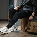 Спортивные повседневные брюки весна-осень, свободные, больших размеров, осенние брюки-шаровары, джоггеры на резинке, однотонные