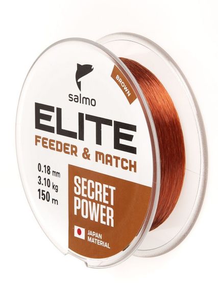 Леска монофильная Salmo Elite FEEDER &amp; MATCH 150 м, 0,18 мм