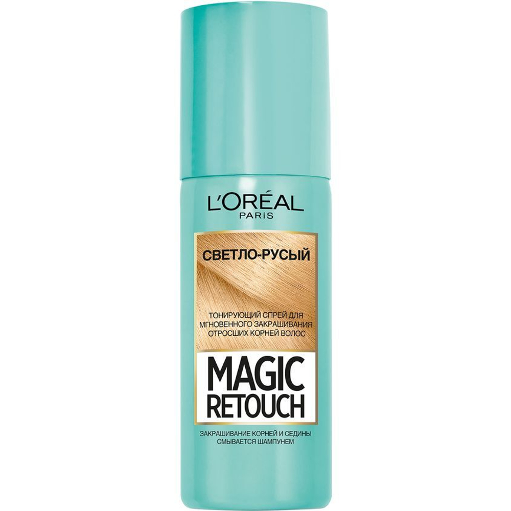 L'Oreal Paris Спрей тонирующий Magic Retouch, для закрашивания отросших корней и седины, тон №5, Светло-русый, 75 мл